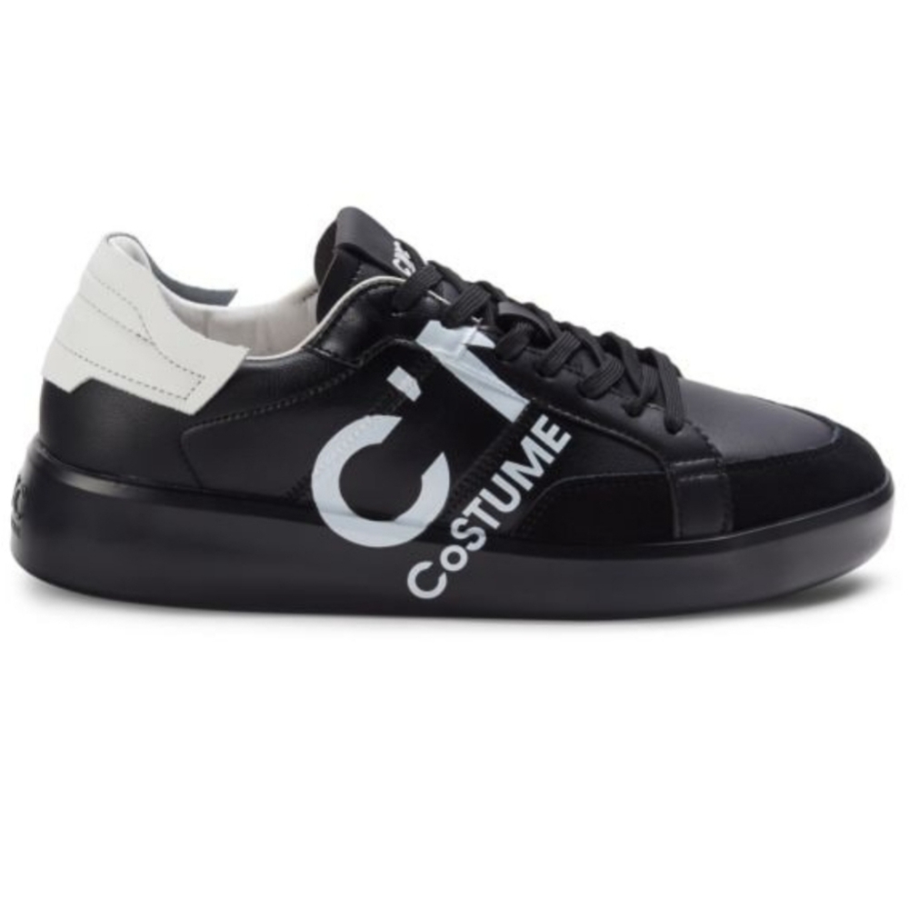 Costume National Logo Leather & Suede Sneakers size 10